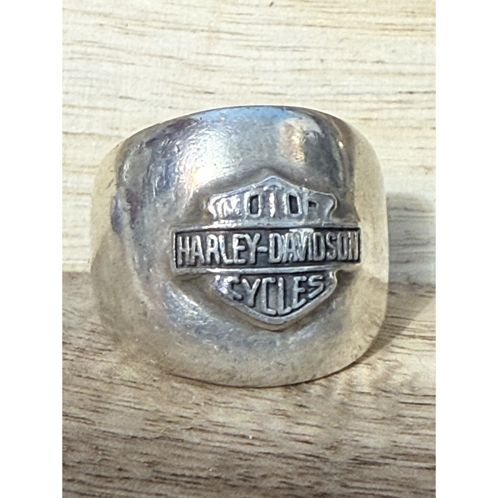 Vintage HARLEY DAVIDSON Sterling Silver RING Size 6